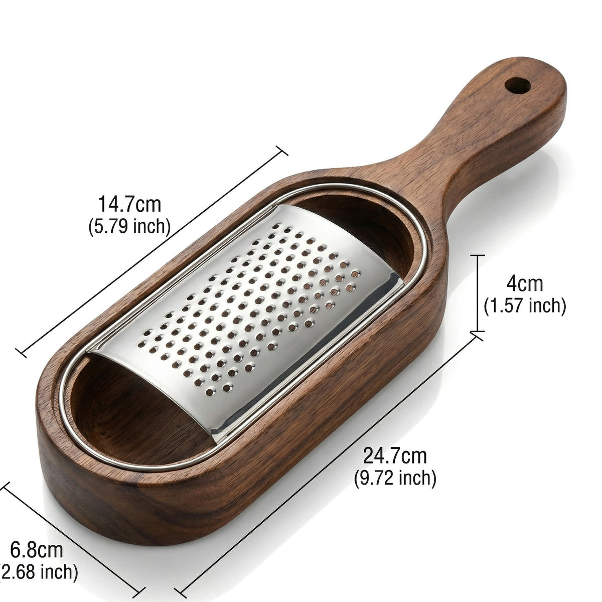 🥗 The Artisan Wood & Steel Cheese Grater - Elevate Your Culinary Ritual