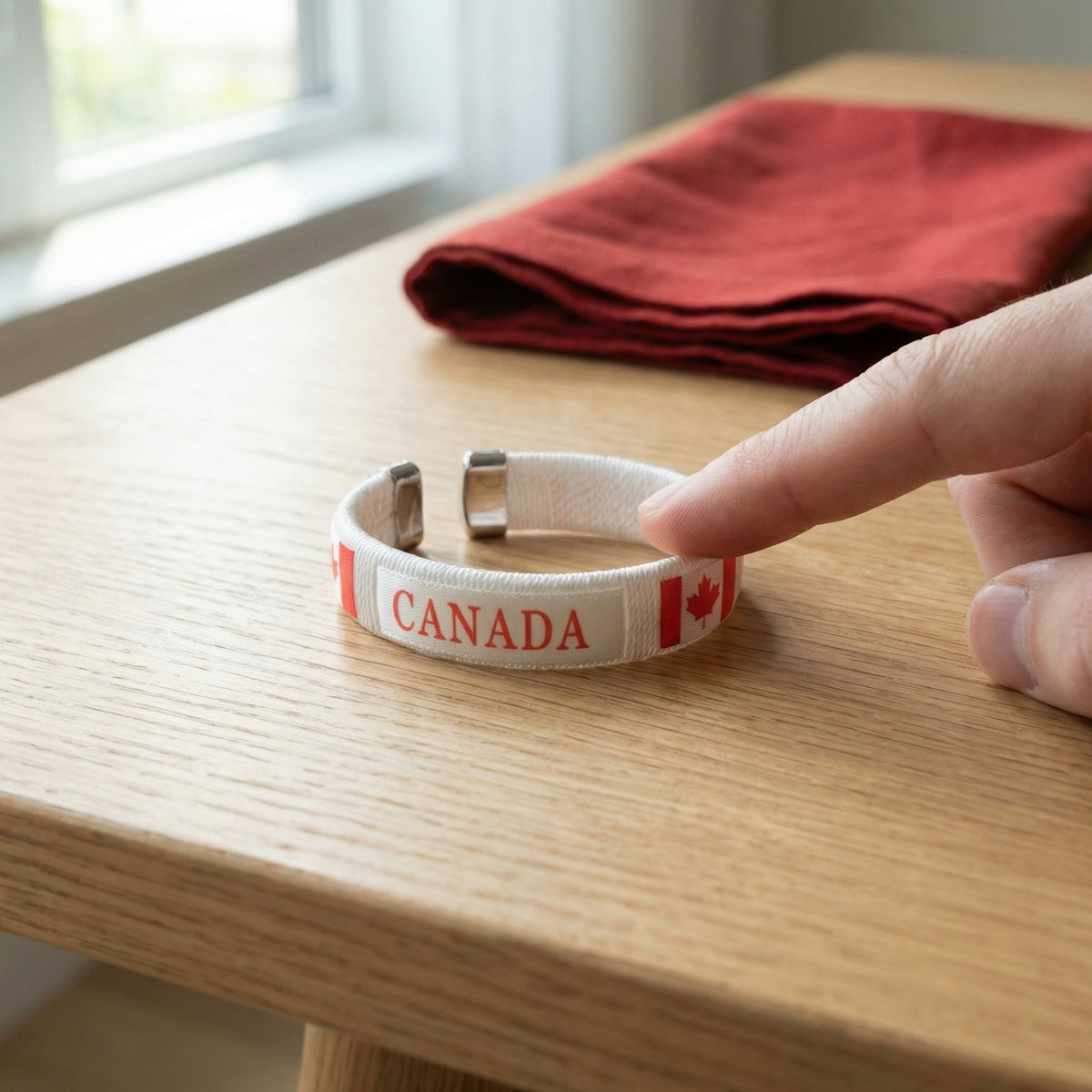 2 Pack Handmade Braided Country Flag Wristband - Premium Woven Fabric National Pride Bracelet - Ultra Comfortable & Adjustable Artisan Fan Band - Unique Souvenir for Game Day