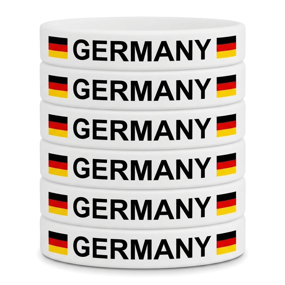 Portugal Flag Silicone Wristbands Set - Premium Rubber Bracelets for International Soccer Matches, Sports Fans Gear, Patriotic Spirit Accessories for Game Day & Parades - Soft & Durable (6-Pack)