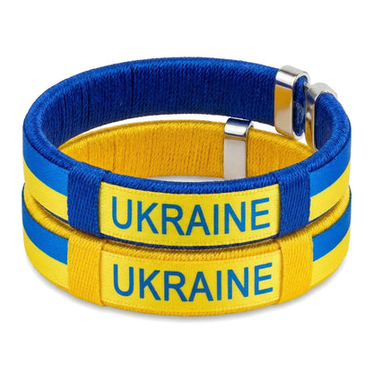 2 Pack Handmade Braided Country Flag Wristband - Premium Woven Fabric National Pride Bracelet - Ultra Comfortable & Adjustable Artisan Fan Band - Unique Souvenir for Game Day