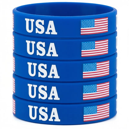 Portugal Flag Silicone Wristbands Set - Premium Rubber Bracelets for International Soccer Matches, Sports Fans Gear, Patriotic Spirit Accessories for Game Day & Parades - Soft & Durable (6-Pack)