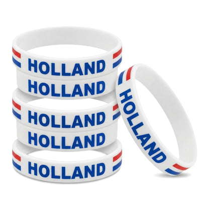 Portugal Flag Silicone Wristbands Set - Premium Rubber Bracelets for International Soccer Matches, Sports Fans Gear, Patriotic Spirit Accessories for Game Day & Parades - Soft & Durable (6-Pack)