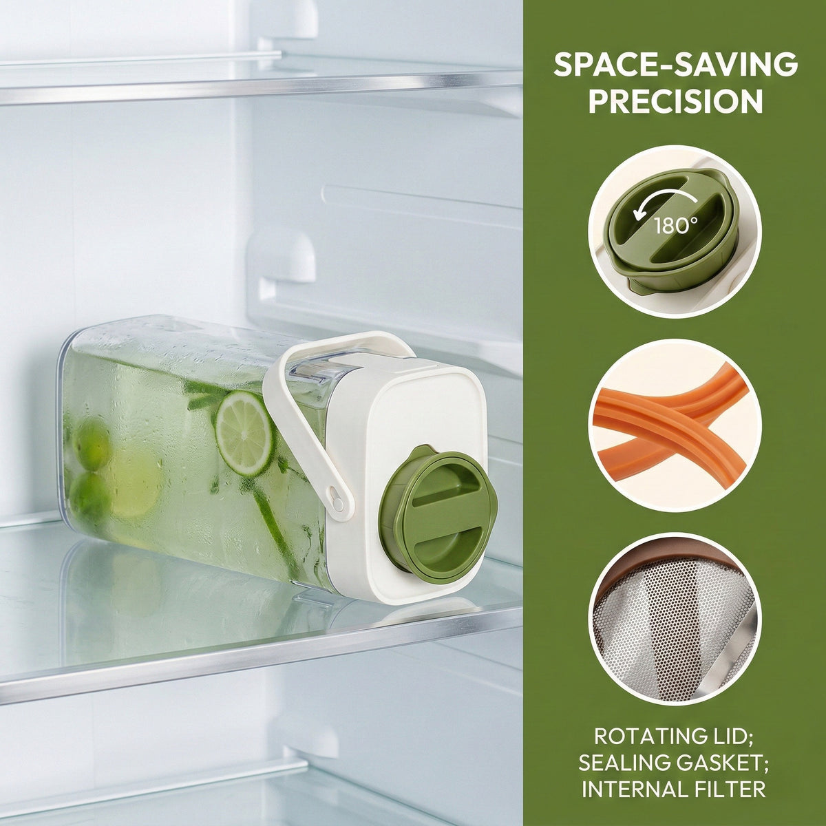 The Ultimate Leak-Proof Infusion Pitcher | Modern 1L Fridge Kettle