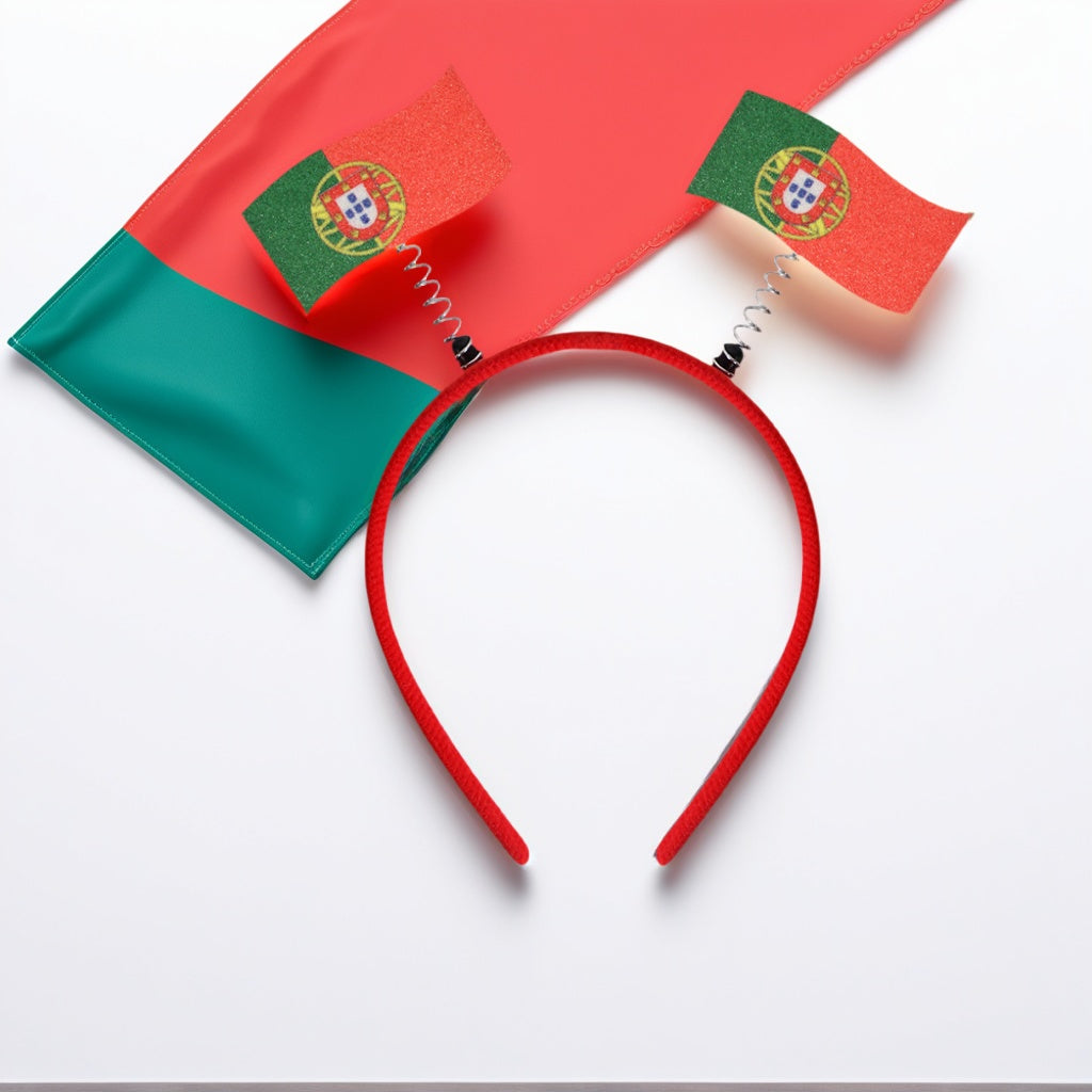 4 Pack Fan Spirit National Flag Headband - Elastic Patriotic Hair Accessory for Sports Events, Parades & Festivals