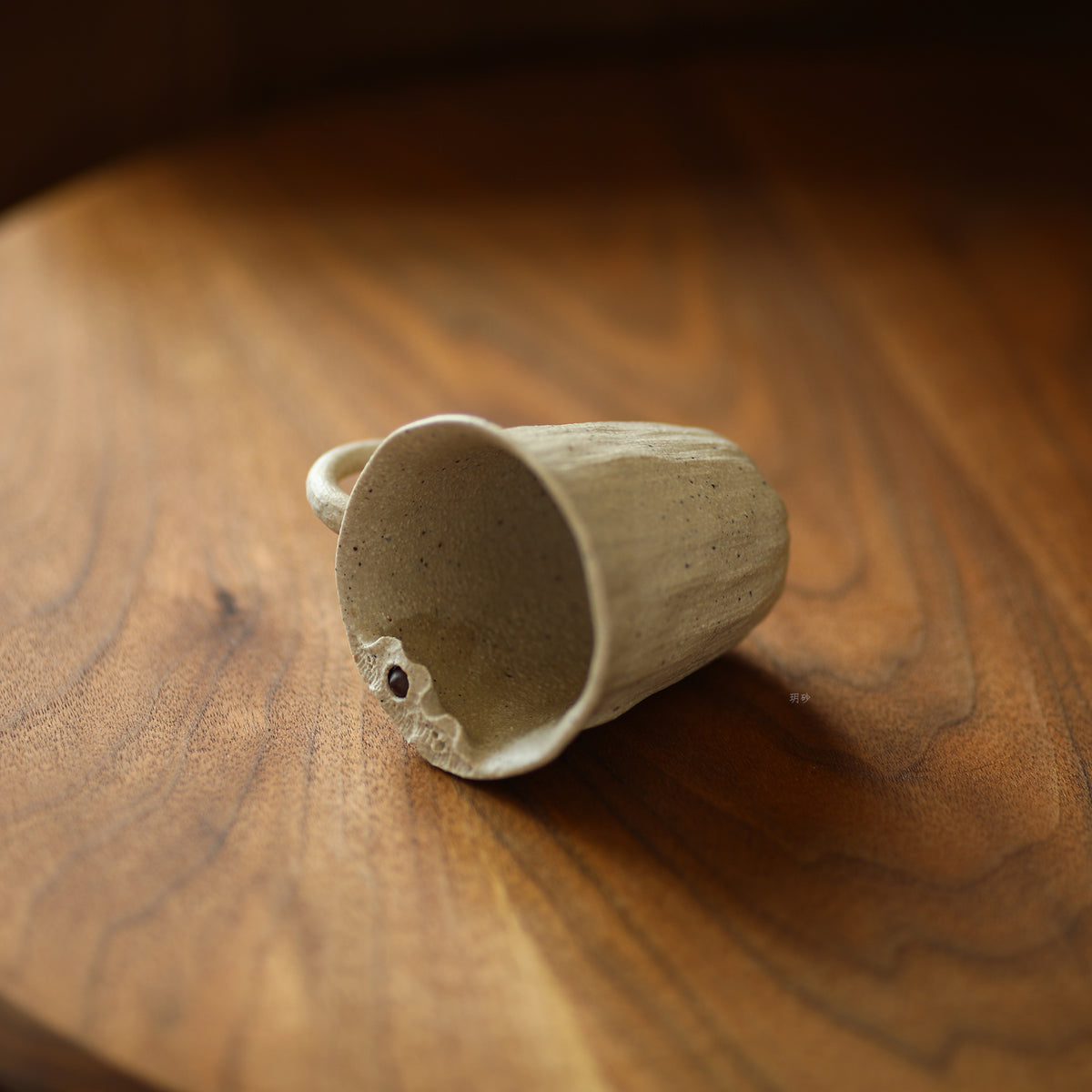 Purple clay tea cup-White Duan clay